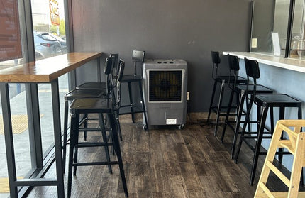 AMKO M7771BS Black Commercial Grade Restaurant Barstool