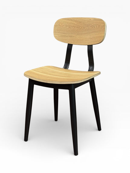 AMKO M7775 Oak Metal Commercial Grade Restaurant Chair