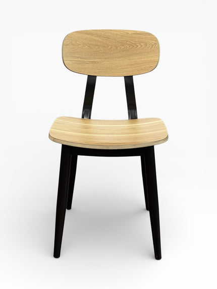 AMKO M7775 Oak Metal Commercial Grade Restaurant Chair