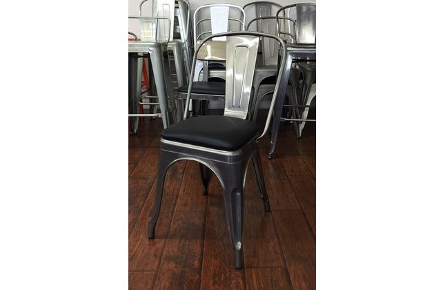 AMKO M7781 Pewter Commercial Grade Restaurant Chair