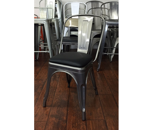 AMKO M7781 Pewter Commercial Grade Restaurant Chair