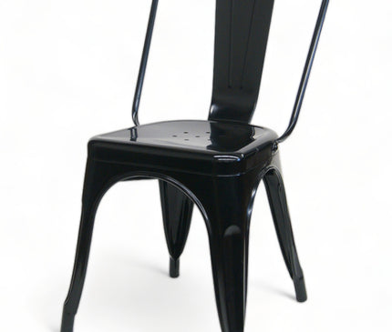 AMKO M7781 Black Commercial Grade Restaurant Chair