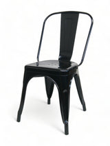 AMKO M7781 Black Outdoor Commercial Grade Restaurant Chair