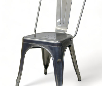 AMKO M7781 Pewter Commercial Grade Restaurant Chair