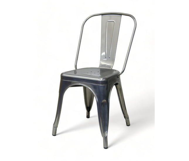 AMKO M7781 Pewter Commercial Grade Restaurant Chair