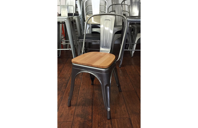 AMKO M7781 Pewter Commercial Grade Restaurant Chair