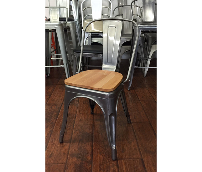 AMKO M7781 Pewter Commercial Grade Restaurant Chair