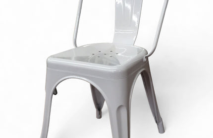 AMKO M7781 White Commercial Grade Restaurant Chair