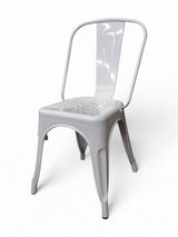 AMKO M7781 White Outdoor Commercial Grade Restaurant Chair