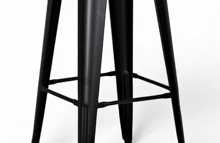 AMKO M7782 Black Commercial Grade Restaurant Barstool