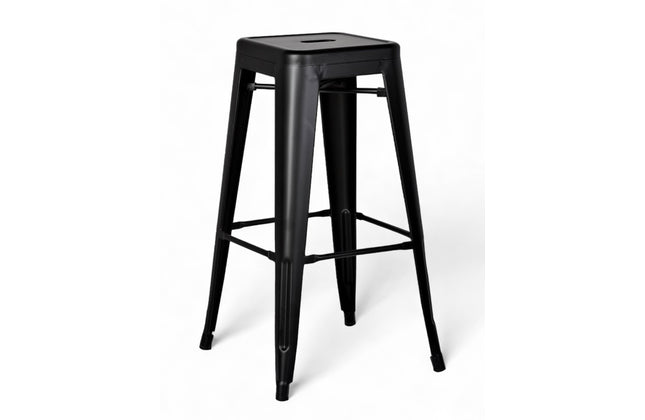 AMKO M7782 Black Commercial Grade Restaurant Barstool