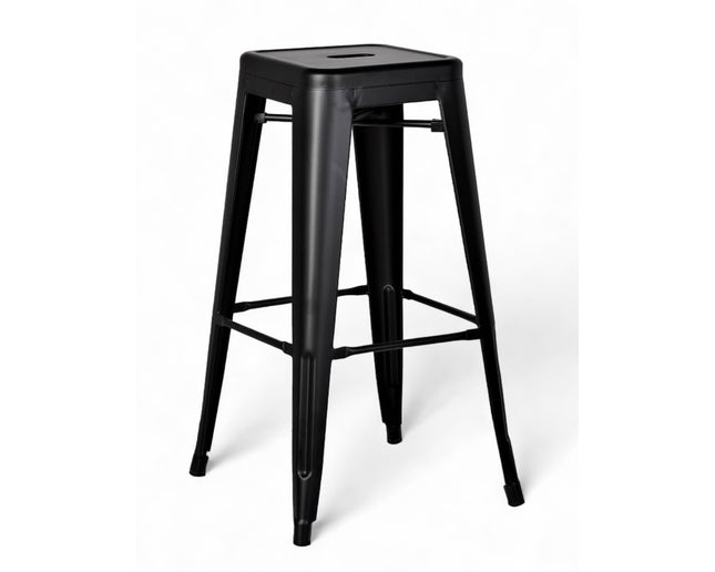 AMKO M7782 Black Commercial Grade Restaurant Barstool