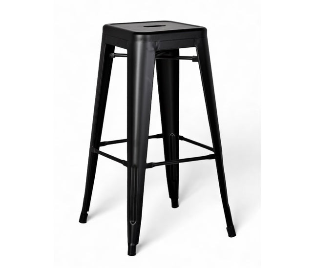 AMKO M7782 Black Commercial Grade Restaurant Barstool