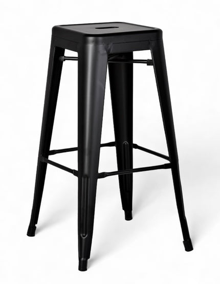 AMKO M7782 Black Commercial Grade Restaurant Barstool