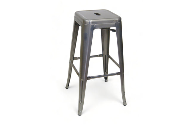 AMKO M7782 Pewter Commercial Grade Restaurant Barstool