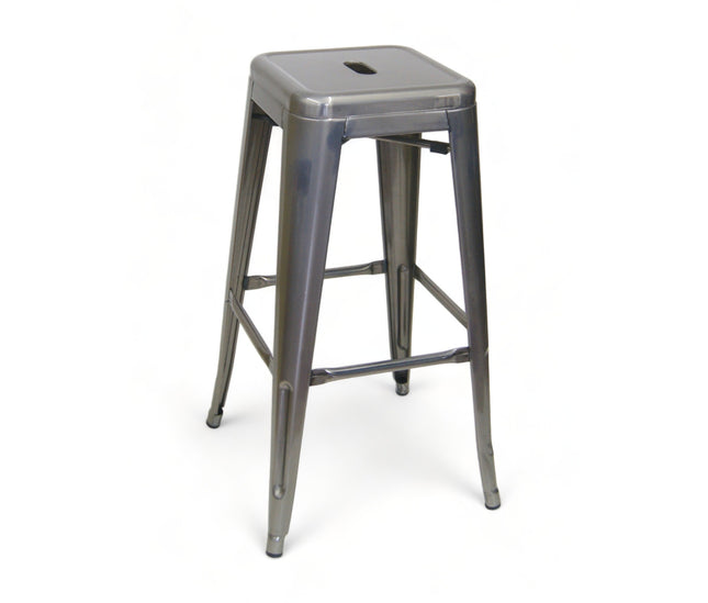 AMKO M7782 Pewter Commercial Grade Restaurant Barstool