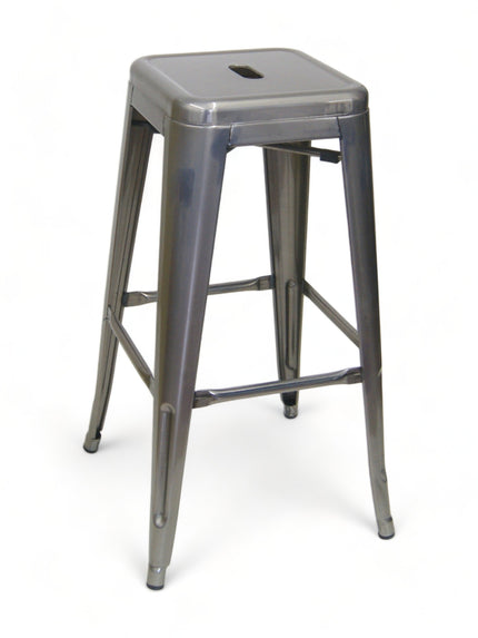 AMKO M7782 Pewter Commercial Grade Restaurant Barstool