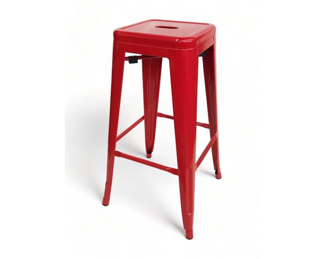 AMKO M7782 Red Commercial Grade Restaurant Barstool