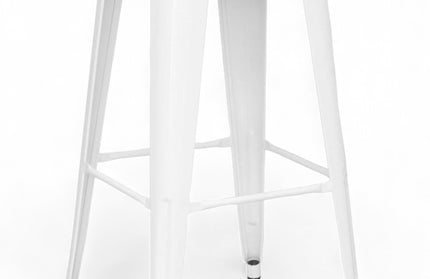 AMKO M7782 White Commercial Grade Restaurant Barstool