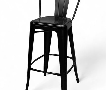 AMKO M7783 Black Commercial Grade Restaurant Barstool