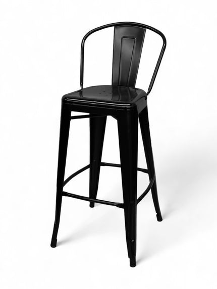 AMKO M7783 Black Commercial Grade Restaurant Barstool