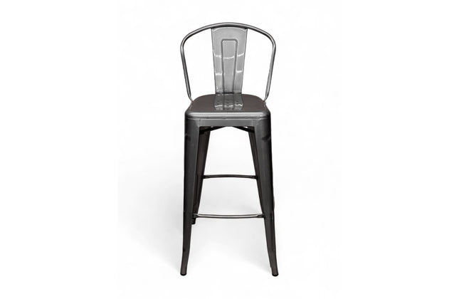 AMKO M7783 Pewter Commercial Grade Restaurant Barstool