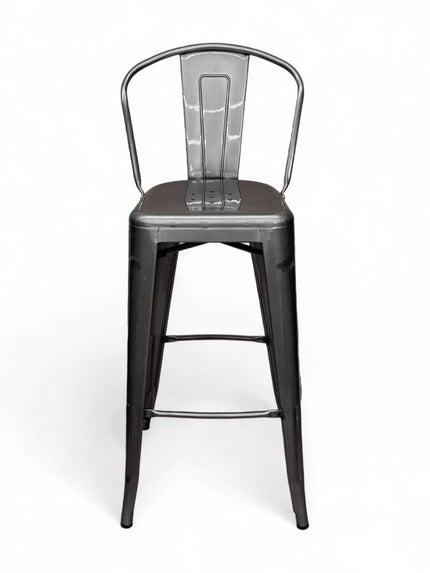 AMKO M7783 Pewter Commercial Grade Restaurant Barstool