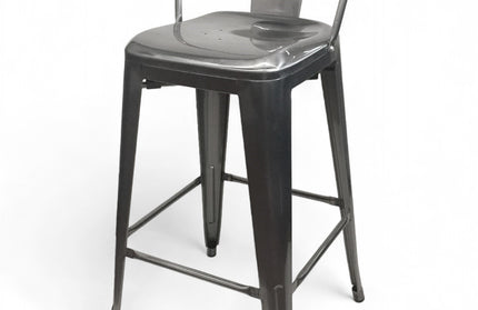 AMKO M7788 Pewter Commercial Grade Restaurant Barstool
