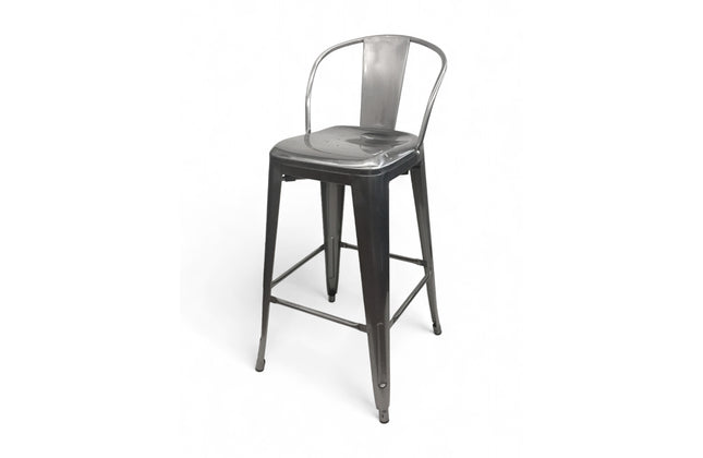 AMKO M7788 Pewter Commercial Grade Restaurant Barstool
