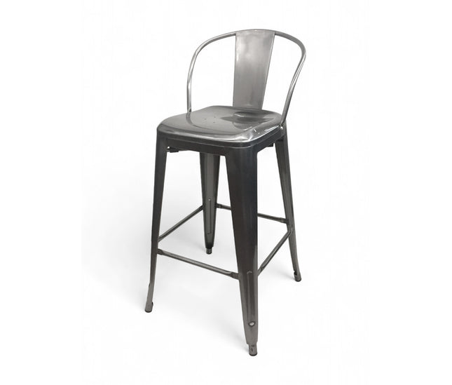 AMKO M7788 Pewter Commercial Grade Restaurant Barstool