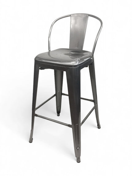AMKO M7788 Pewter Commercial Grade Restaurant Barstool