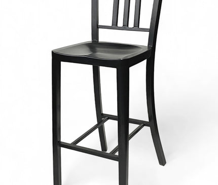 AMKO M7900BS Black Metal Commercial Grade Restaurant Barstool