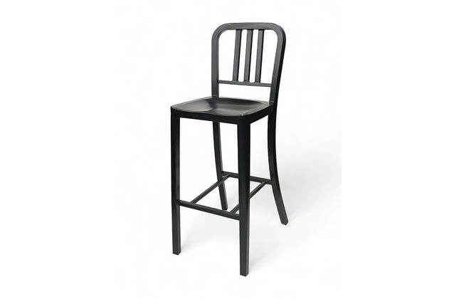 AMKO M7900BS Black Metal Commercial Grade Restaurant Barstool