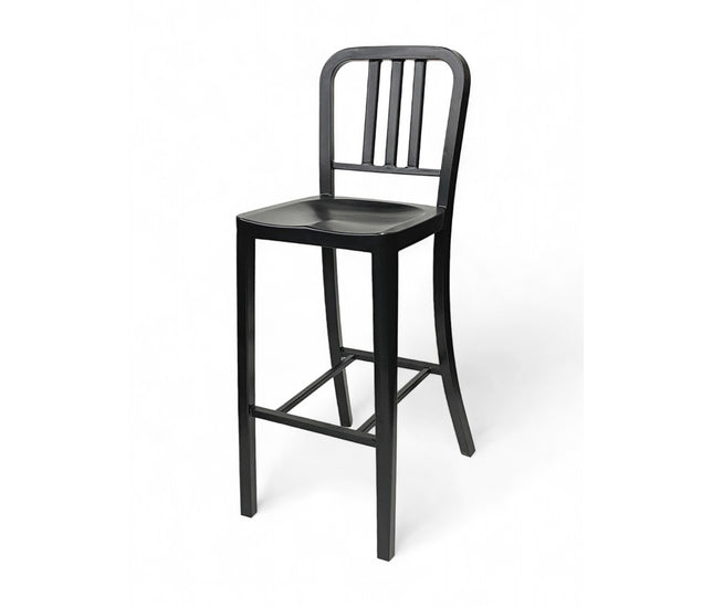 AMKO M7900BS Black Metal Commercial Grade Restaurant Barstool