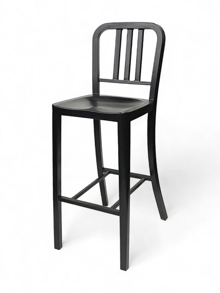 AMKO M7900BS Black Metal Commercial Grade Restaurant Barstool