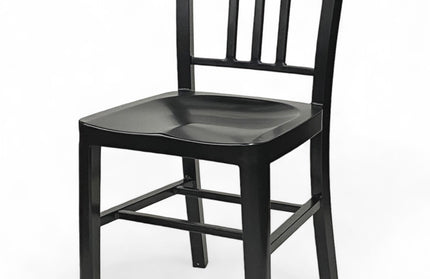 AMKO M7900 Black Metal Commercial Grade Restaurant Chair