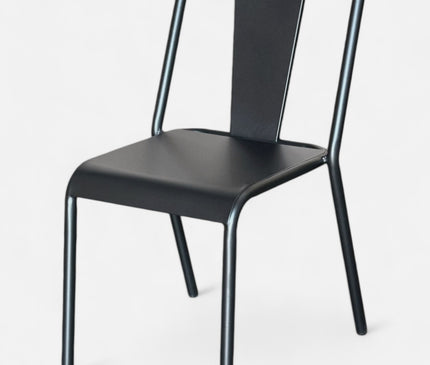 AMKO M9326 Black Metal Commercial Grade Restaurant Chair