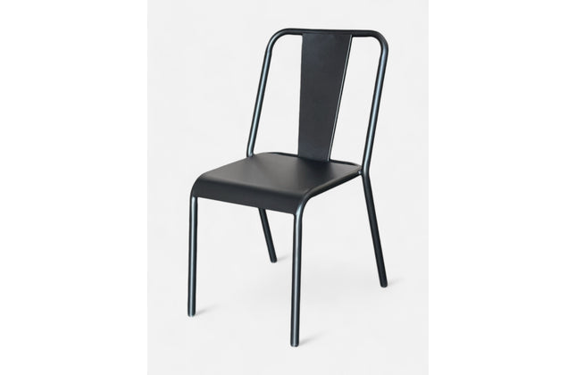AMKO M9326 Black Metal Commercial Grade Restaurant Chair