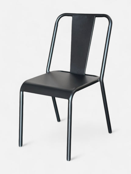 AMKO M9326 Black Metal Commercial Grade Restaurant Chair