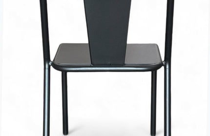 AMKO M9326 Black Metal Commercial Grade Restaurant Chair