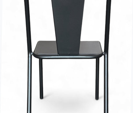 AMKO M9326 Black Metal Commercial Grade Restaurant Chair