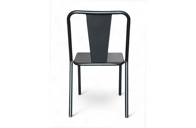 AMKO M9326 Black Metal Commercial Grade Restaurant Chair