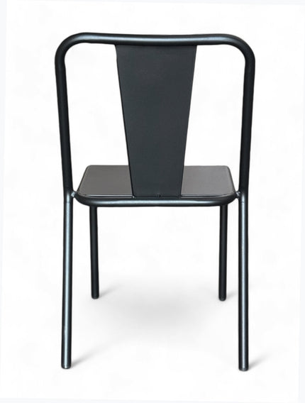 AMKO M9326 Black Metal Commercial Grade Restaurant Chair