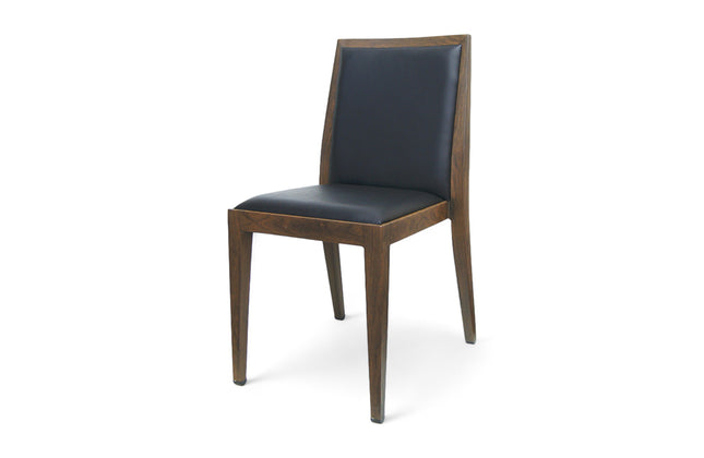 AMKO M955 Walnut Black Commercial Grade Restaurant Chair