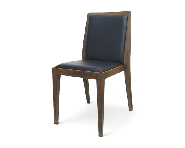 AMKO M955 Walnut Black Commercial Grade Restaurant Chair