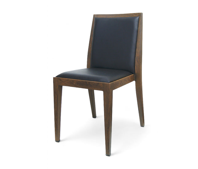 AMKO M955 Walnut Black Commercial Grade Restaurant Chair