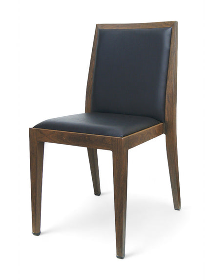 AMKO M955 Walnut Black Commercial Grade Restaurant Chair