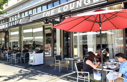 AMKO 528AB Silver Black Aluminum Commercial Grade Restaurant Chair