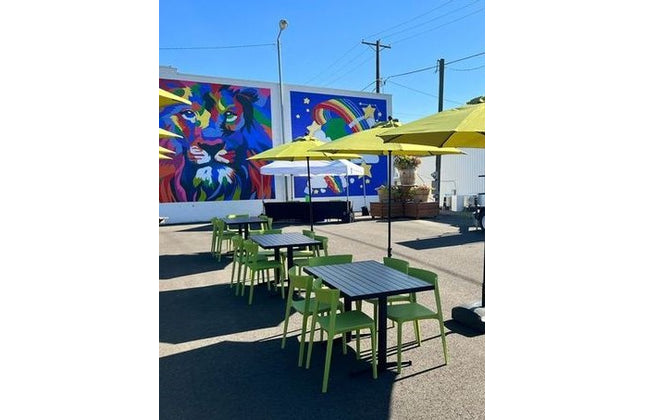 AMKO P148 Green Commercial Grade Restaurant Durable Plastic Chair