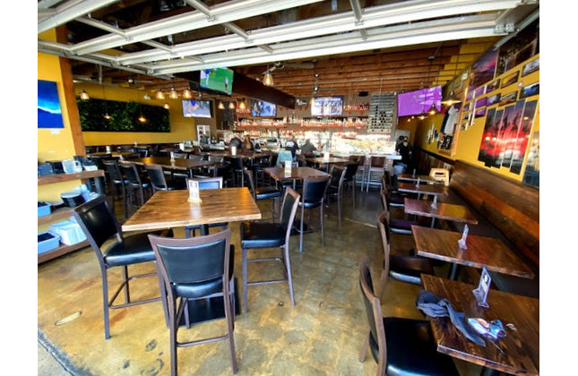 AMKO M2865 Metal Frame Full Upholstered Seat Restaurant Barstool